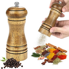 Macinapepe, Macina Pepe in Legno Di Quercia Regolabile Macina Sale E Pepe Manual