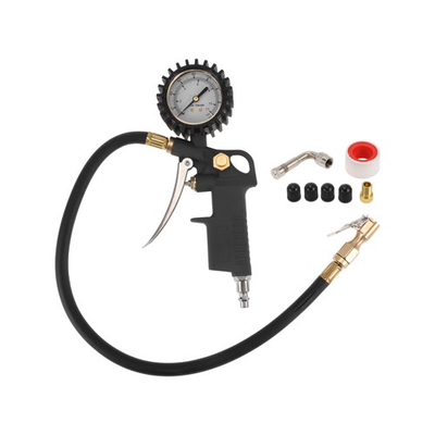 #ad Universal Tire Pressure Gauge Gear Set 90 Degree Valve Ext 0 160 PSI $18.96