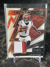 2025 Panini Select Silver Sparks Patch /99 Bengals Jamarr Chase 