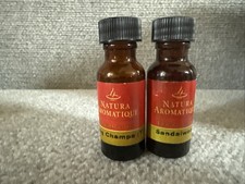 2 Natura Aromatique Nag Champa  Sandalwood Essential Oils 1/2fl Oz