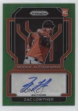 2022 Panini Prizm Rookie Auto Green Prizm 22/50 Zac Lowther #RA-ZL Auto 1a1o