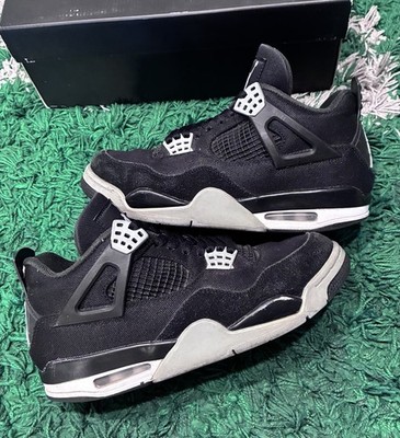 Jordan 4 Retro SE Black Canvas Size 8 Pre-Owned/Used OG ALL! SHIPS WITHIN 24 HRS