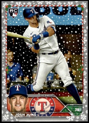 2023 Topps Holiday #H120 Josh Jung Metallic Rookie E1