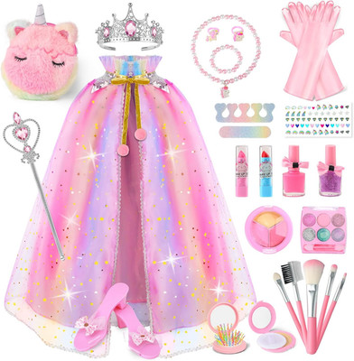 Princess Dress up Clothes for Girls Ages 3 4 5 6 Years Old | Non-Toxic Kids Make