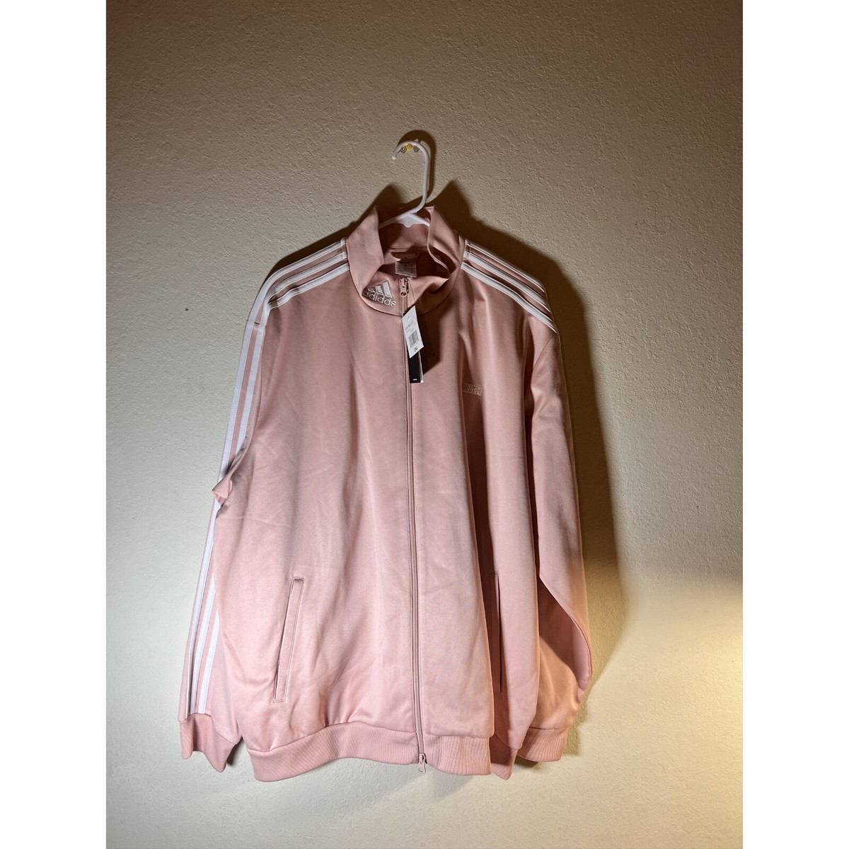 ADIDAS X KITH TRACK TOP JACKET VAPOR PINK WHITE SZ 2XL | eBay