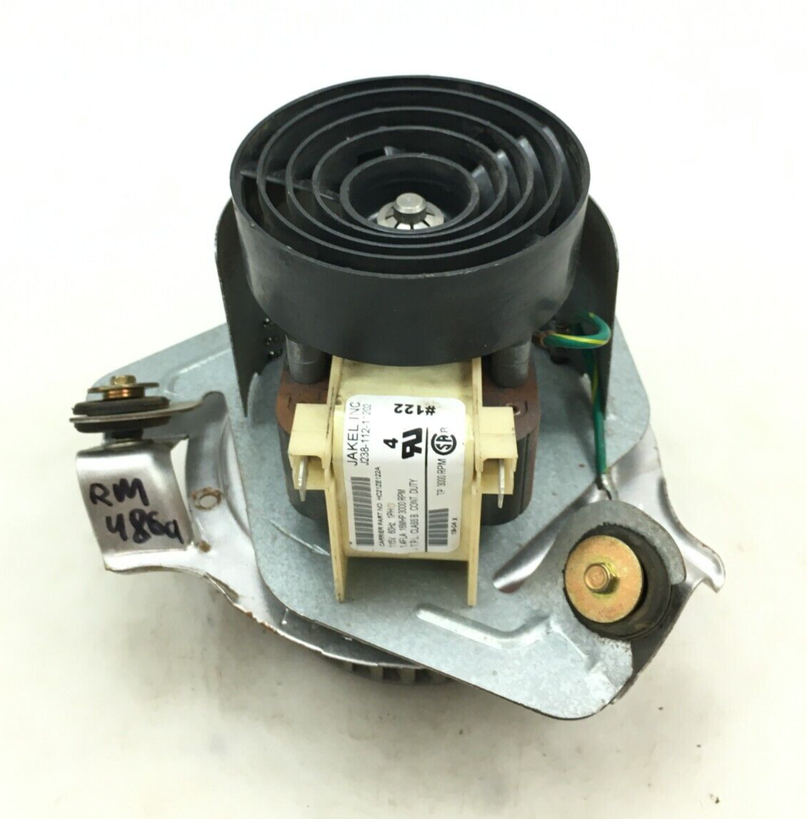 JAKEL J238-112-11202 Draft Inducer Blower Motor HC21ZE122A used