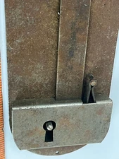 Vintage Cabinet Drawer Lock Dresser Latch Half Mortise Dovetail 5 1/2" x 2 1/2"