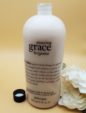 Philosophy Amazing Grace Bergamot Shampoo, Shower Gel  Bubble Bath 32 fl oz
