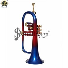 Flugelhorn 3 Valve Bb Pitch With Including mouthpiece  carry case Multicolor 
