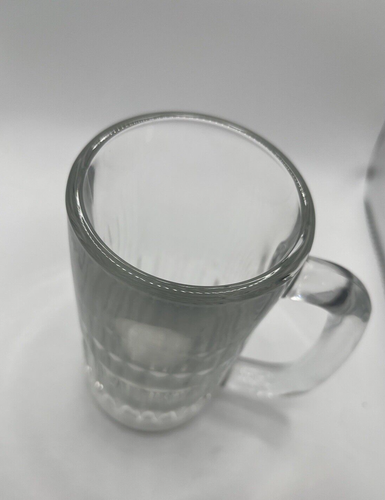 LIBBEY No.5307 8.5oz Clear Glass Mug H- 5 3/8" T- 2 7/8" - Picture 2 of 5