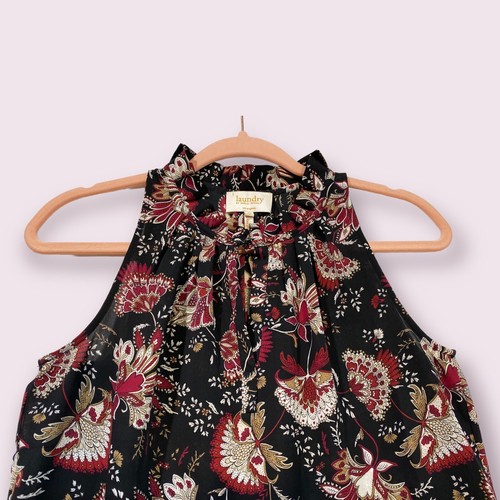 Laundry by Shelli Segal Damen Neckholder-Top mit Blumenmuster Größe XS Rüschen zum Binden - Bild 8 von 16