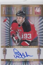 Doug Gilmour / Adam Henrique 11/12 Panini Donruss Passing The Torch Auto /97