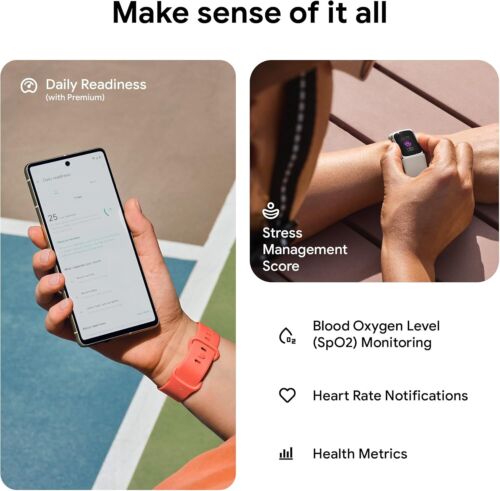 Fitbit Charge 6 Fitness Tracker con App Google e GPS Porcellana/Argento - Foto 5 di 5
