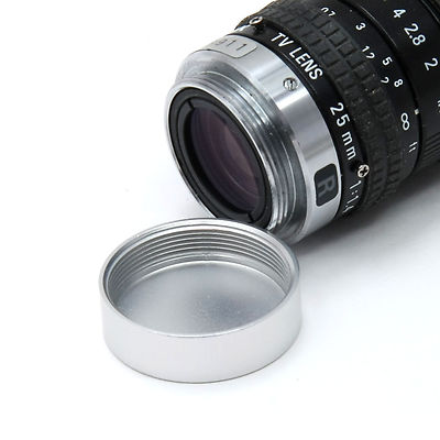 DSLRKIT Silver Metal C mount Rear Lens Cover Cap CCTV TV Lens