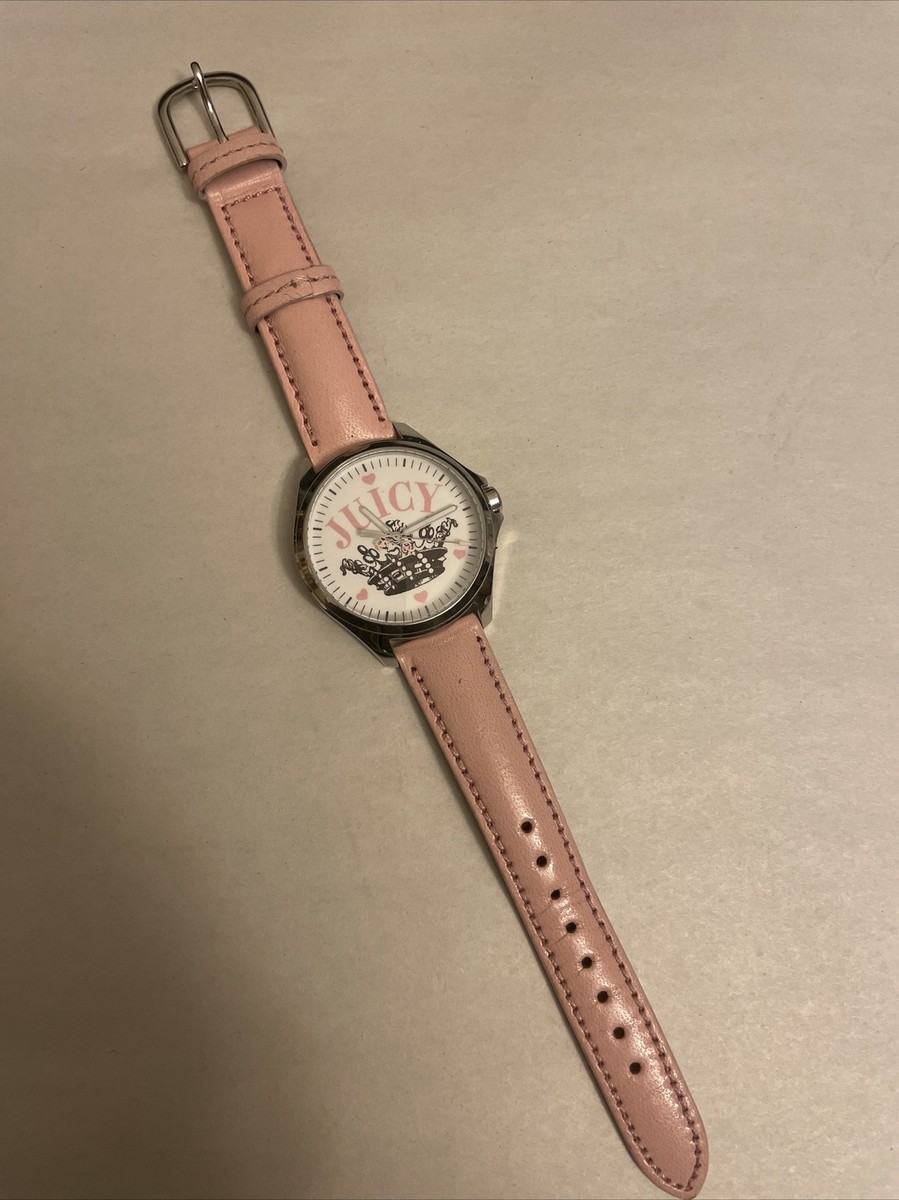 Juicy Couture Pink and Brown Leather Watch Juicy Couture Black Label Womens JC/1014OMPK GoldTone & Pink  main image 3