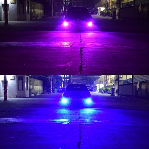 2x 9004 9007 LED RGBW Multicolor High Low Beam Headlight Bulbs Phone App Control - Picture 9 of 9