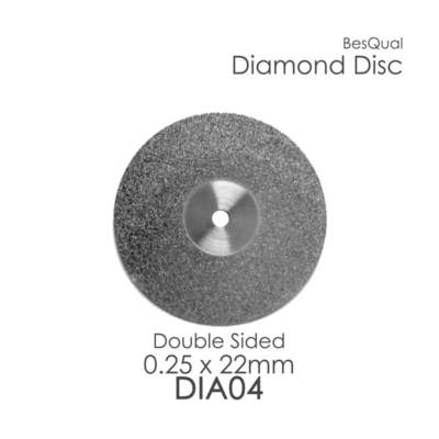 Dental Lab 6-piece Diamond Disc Dia-4 Double Sided 22mm x 0.25mm for porcelain