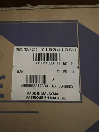 Yamaha RX-V640RDS 6.1 Titanium AV Receiver Tuner Audio Video New Factory Boxed - Picture 6 of 9