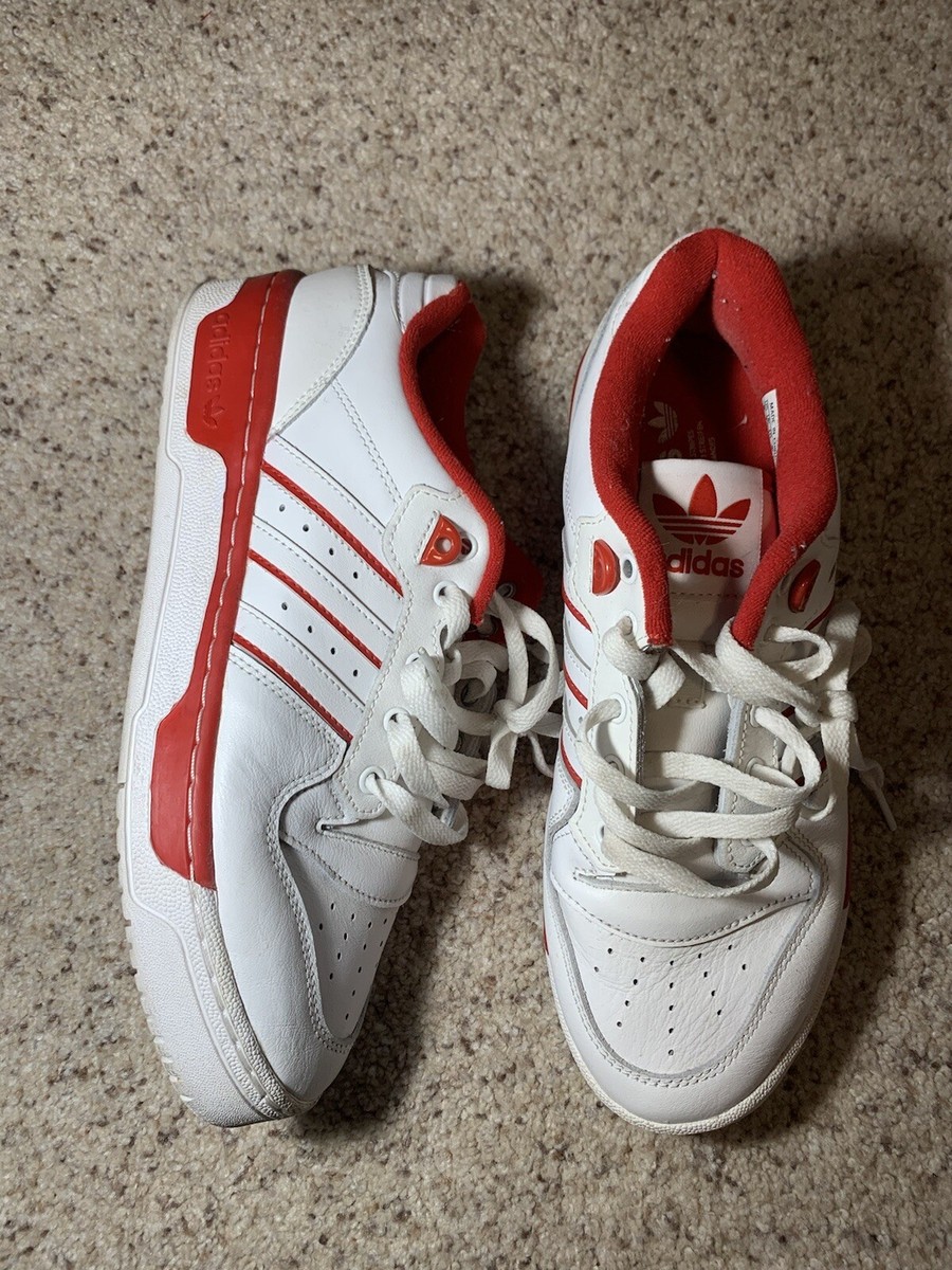 Adidas  White and Red Sneakers men  size 8 adidas Originals Forum 84 Low Shoes | White/Red | Men main image 4