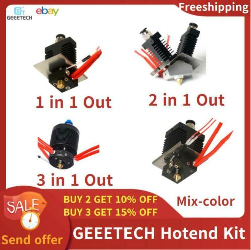 2x Original Geeetech 2 In 1 Out Nozzle/Düse Für A10M/A20M 3D Drucker, 0.4mm, M7 - Foto 8