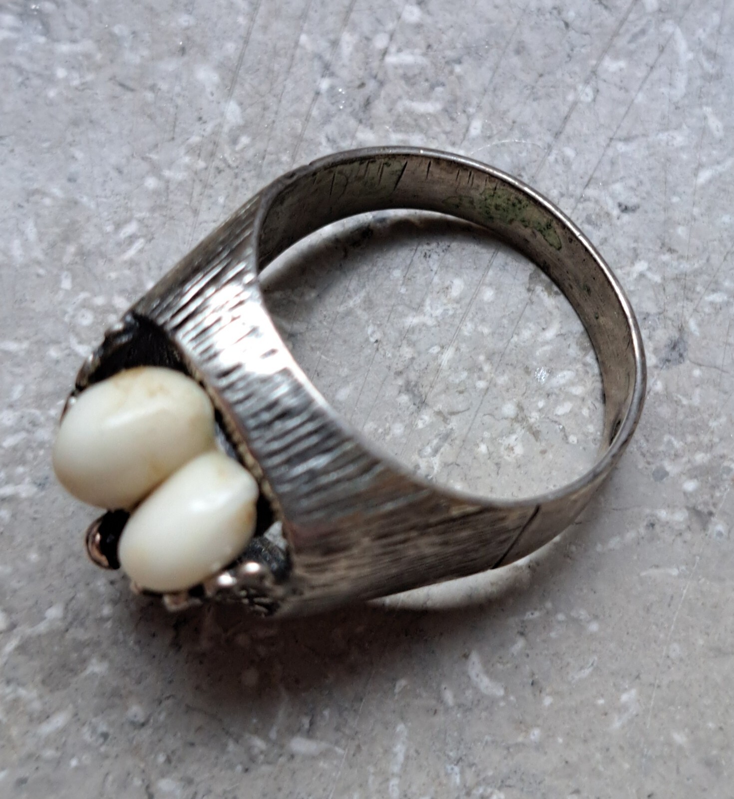 Antique Grandel Solid 835 Silver Ring Hunting Cos… - image 7