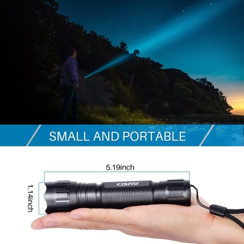 1000Lumen Tactical White LED Hunting Flashlight Torch Lights Hiking Lamp Camping - Picture 2 of 7