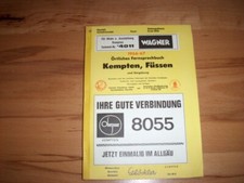 Fernsprechbuch Kempten, Füssen und Umgebung 1966/67 -  Telefonbuch