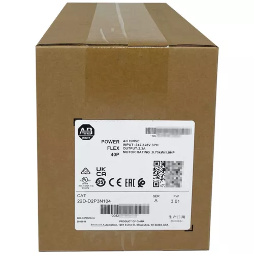 NEW AB 22D-D2P3N104 Series A. PowerFlex 40P 0.75 kW 1HP AC Drive Fast Ship 1pcs - Picture 1 of 2