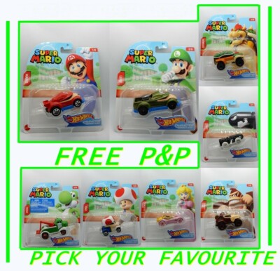 Hot Wheels Super Mario 1//64 Scale Cars *CHOOSE YOUR FAVOURITE*
