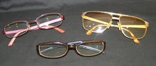 LOT OF 3 EYEGLASSES CHRISTIAN DIOR ARMANI DAMA PREMIER