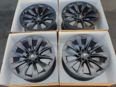 20 Tesla Model X Rims Satin Black Oem Factory Wheels