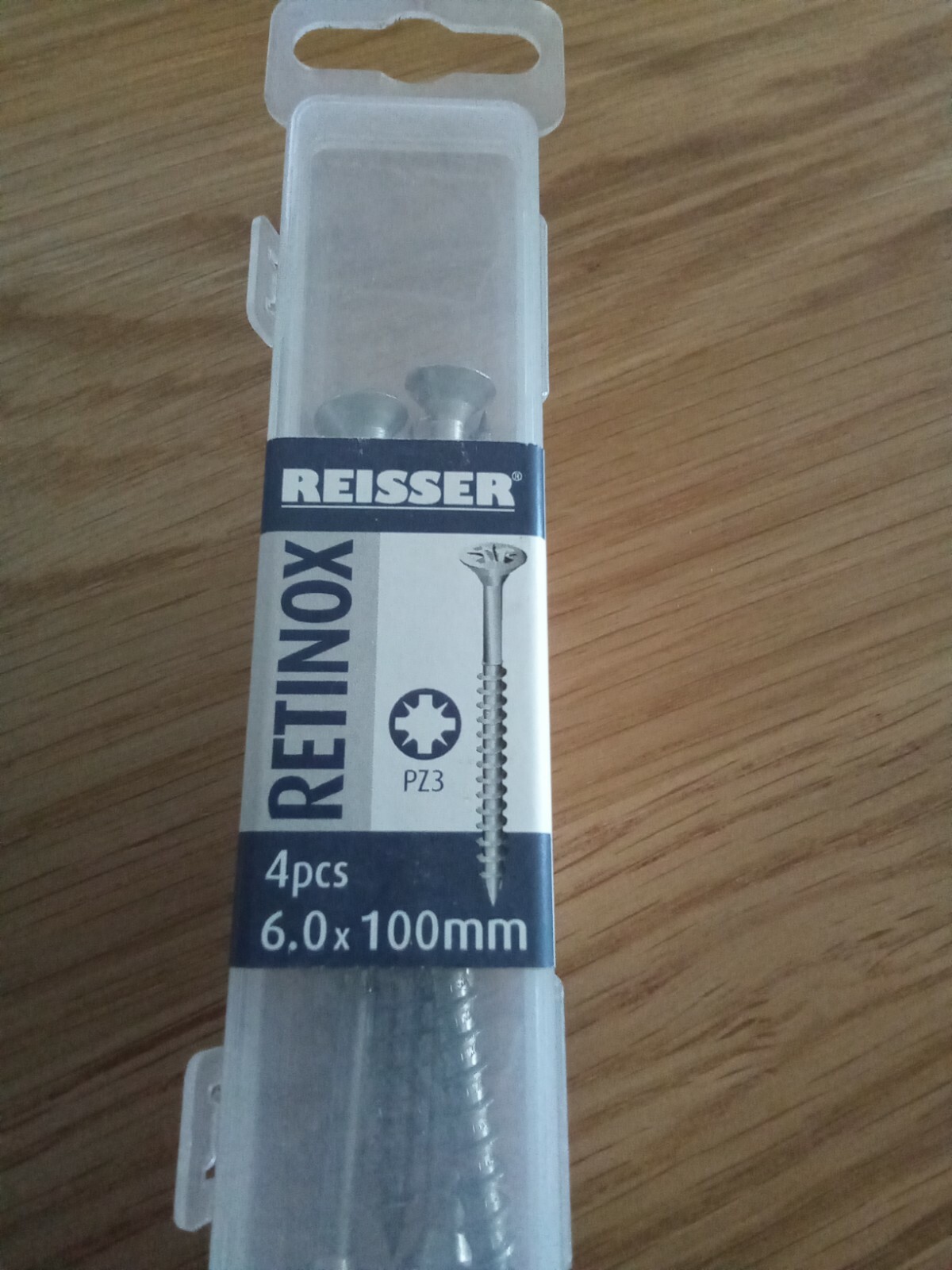 Reisser Retinox A2 Stainless Steel 6.0 x100mm PZ3 Screws - 4pcs