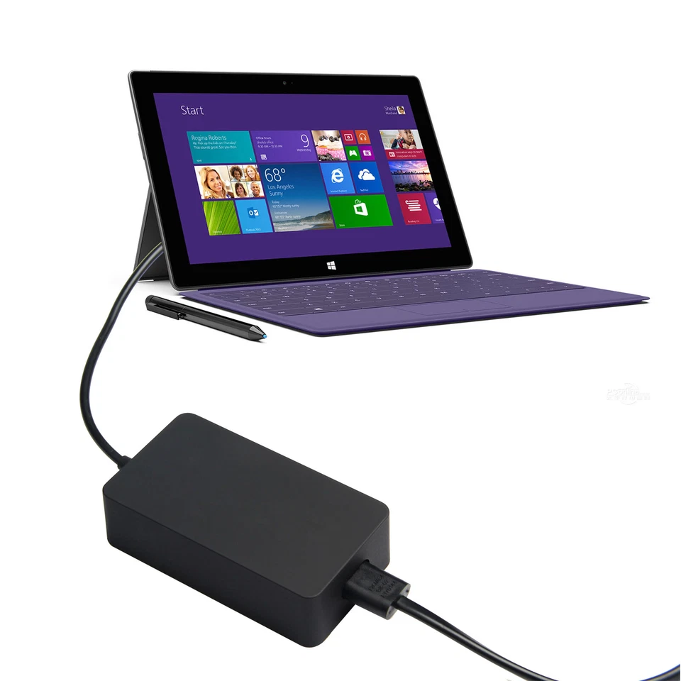 For Microsoft Surface 2 3 /Pro 1 2 /Book/ RT/ Power Charger AC Adapter - Image 2 of 4