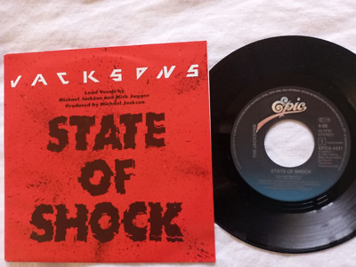 Michael Jackson and Mick Jagger State of Shock, Epic A-4431, NL-Pres. Neuwertig
