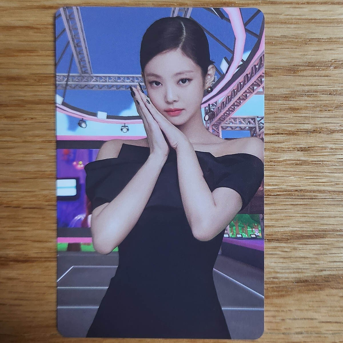 Jennie Official Photocard Blackpink The Game The Girls Reve Pink