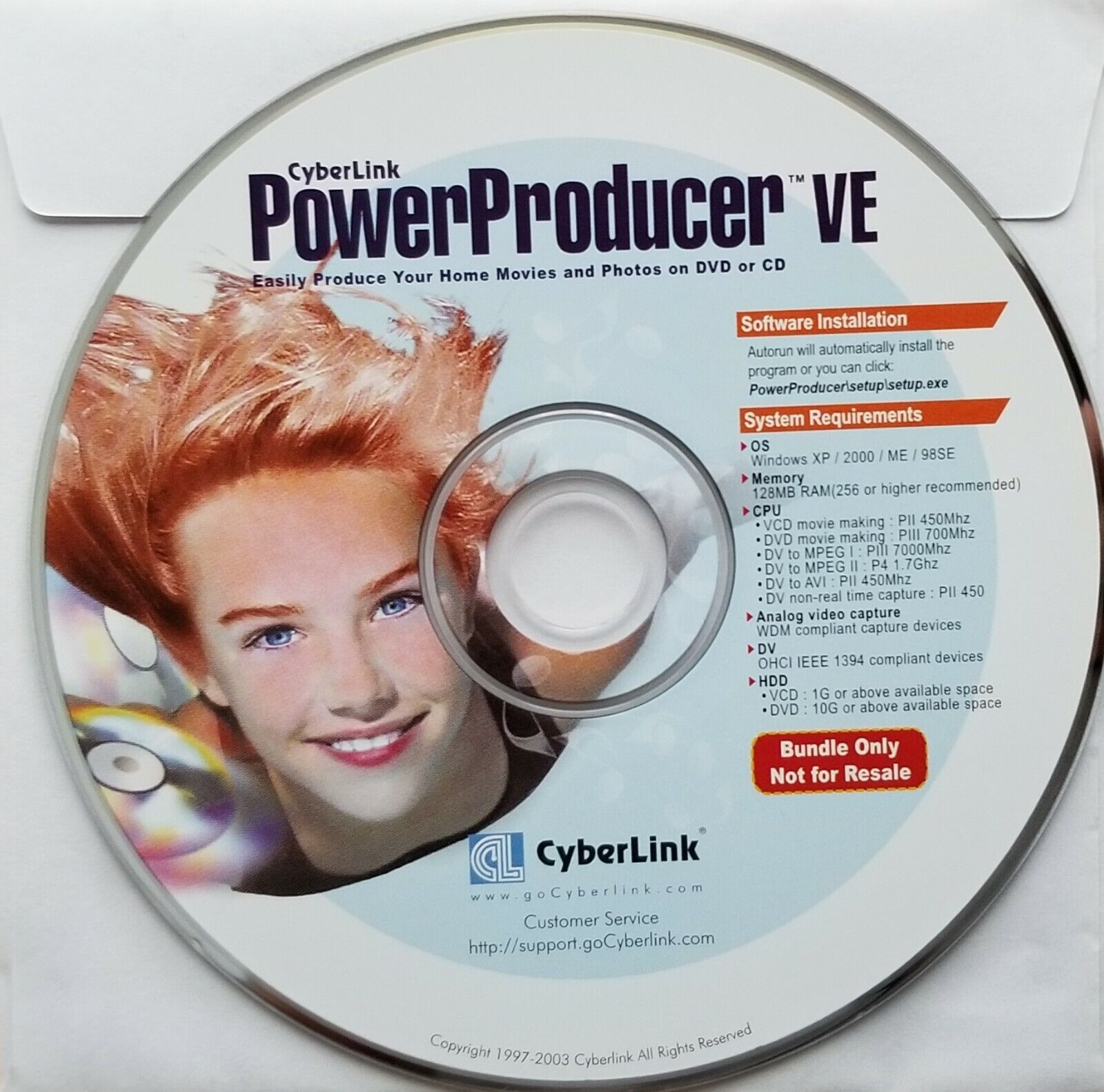 Rare Cyberlink PowerProducer VE for Windows XP / 2000/ ME / 98SE w/ product key