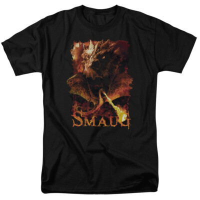 THE HOBBIT SMOLDER Licensed Adult Men's Graphic Tee Shirt SM-6XL