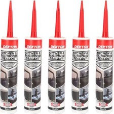 Dekton Kitchen And Bathroom General Purpose Waterproof Silicone Black Sealant