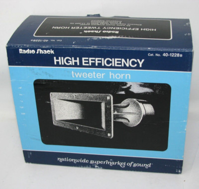 Vintage Realistic High Efficiency Tweeter Horn 40-1228B Radio Shack Tandy - NOS!