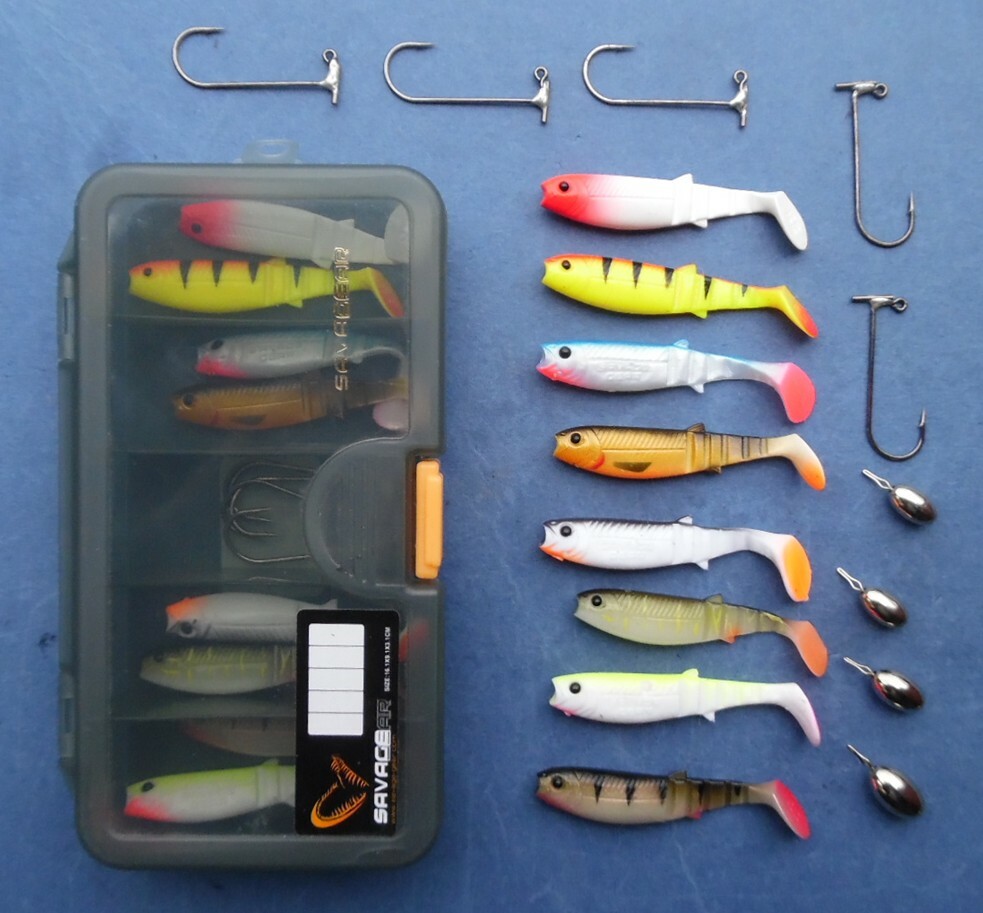 2025 SAVAGE GEAR 6.8cm CANNIBAL SHAD 4PLAY INLINE EGG DROP SHOT LURE BOX KIT