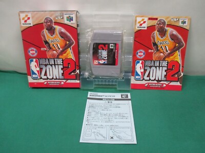 箱と説明書付】NBA IN THE ZONE 2 ニンテンドー64レアソフト 箱と説明