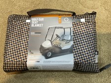 Golf Seat Blanket - Water Resistant Top - Reversible Warm Fleece Bottom NWT New