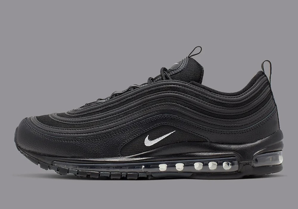 Nike Air Max 97 Black Terry Cloth Sneakers 921826-015 Men's Sizes NEW
