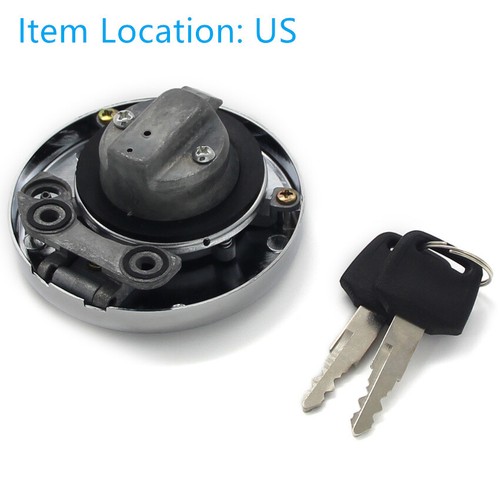 Fuel Tank Gas cap and Keys for Kawasaki EN500 Vulcan 500 LTD 1996 1997 1998-2000 - Picture 2 of 7