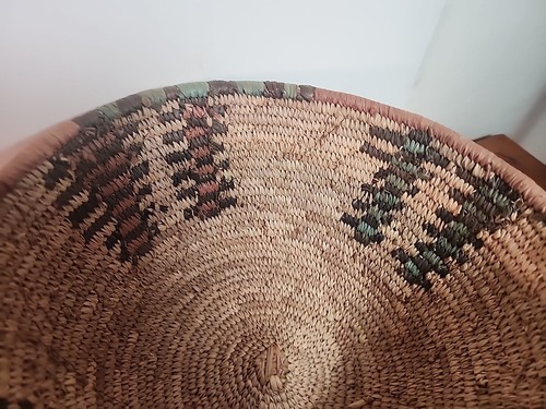 Vintage  Hausa tribe Handmade Basket  #3 - Picture 8 of 11
