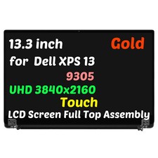 13.3 UHD LCD Touch Screen Assembly Complete Display for Dell XPS 13 9305 Gold