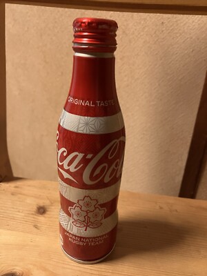 Japan coca cola  Japan national rugby team aluminum slim bottle empty
