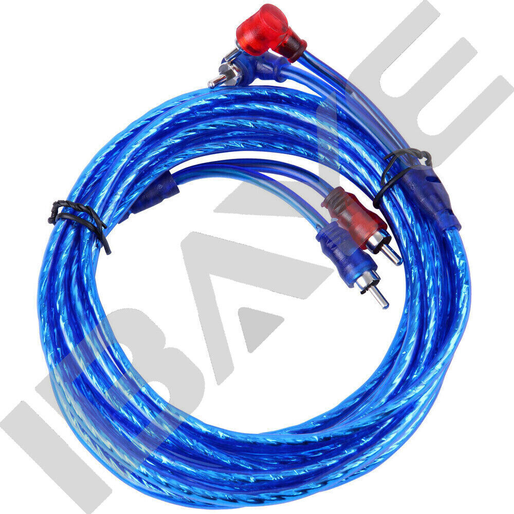 SPORWAY Kit Câbles Ampli Voiture 10GA 1500W - Câble Alimentation 4.5m + Fusible 60A