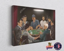 Cartel Mafia Poker Party Real World Painting Canvas Print Art Home Décor Wall
