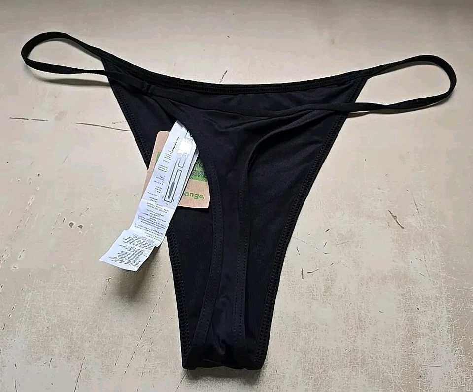 7239# Tezenis, Damen,  String, Größe: L, Farbe: Schwarz - Bild 2 von 4